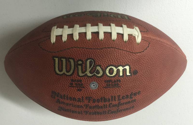 lot 1168 image: Brett Fave Signed Wilson NFL Official Full Sized Football
