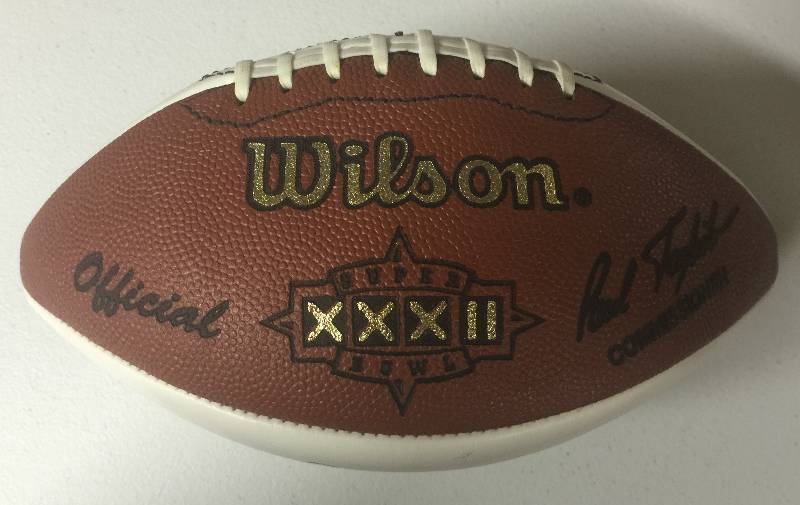 lot 1170 image: Official Wilson NFL Football White Panel Signed by Denver Bronco Terrell Daivs #300