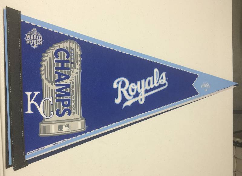 lot 1172 image: Three Official Kansas City Royals World Series Pennants