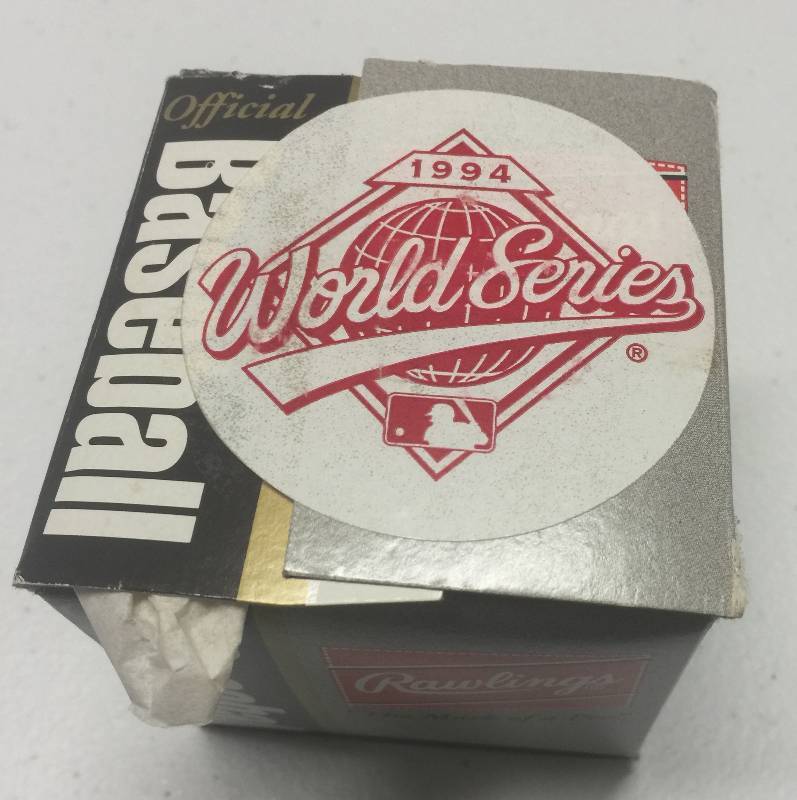 lot 1180 image: Official 1994 World Series Baseball New In Box Series that was never played