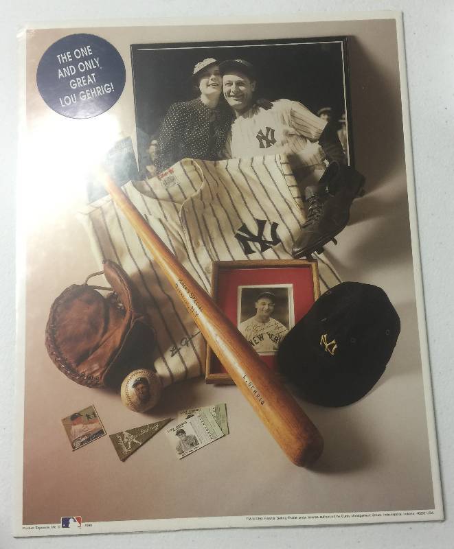 lot 1186 image: Lou Gehrig First Edition Print from a Photograph by Henry Groskinsky wCertificate of Authenticity