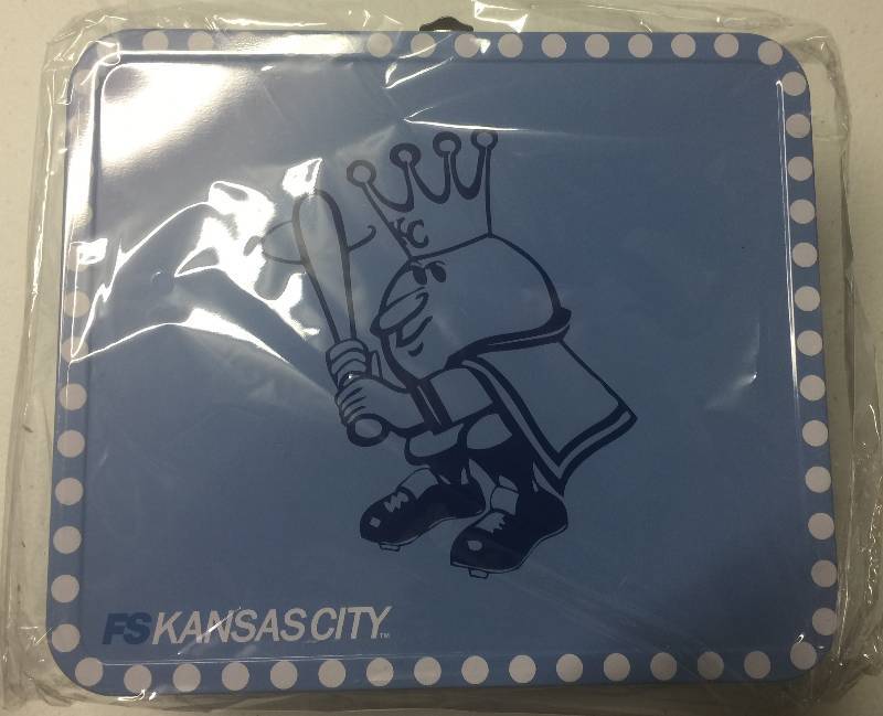 lot 1190 image: Kansas City Royals Mr. Royal Lunch Box Giveaway at Kauffman Stadium in 2012