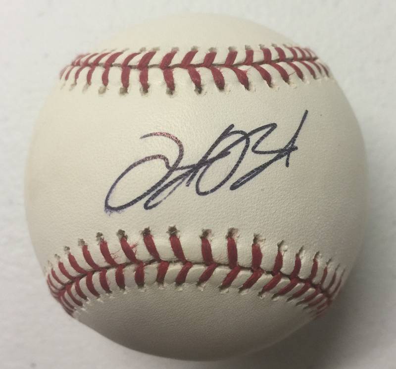 lot 1195 image: Official Major League Baseball Signed by Kila Kaaihue with MLB Authentication Hologram