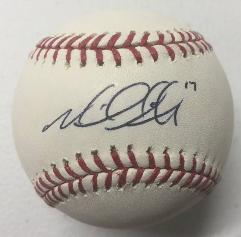 lot 1196 image: Official Major League Baseball Signed by 2008 Kansas City Royal Player of the Year Mike Aviles wMLB Authentication