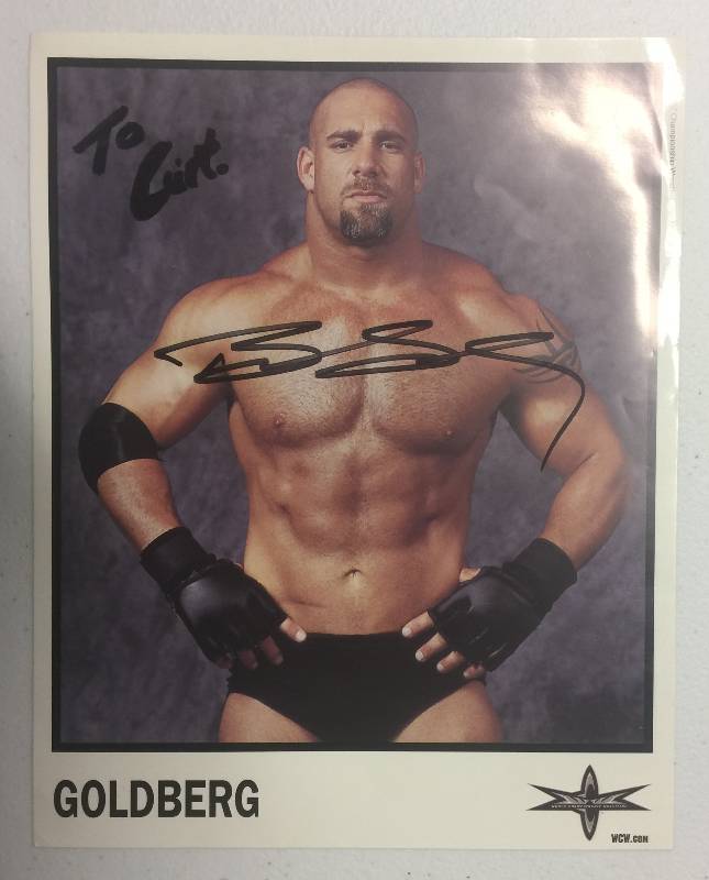 lot 1202 image: Signed 8x10 Photograph Bill Goldberg Goldberg WCW WWE