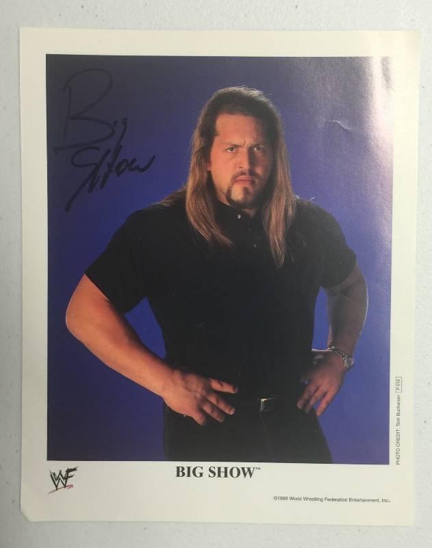 lot 1203 image: Paul Wight Signed 8x10 Autographed Big Show WCW WWE