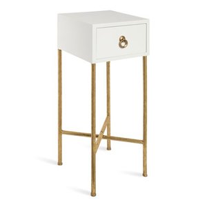 lot 34345 image: Kate and Laurel Decklyn Wood Accent Table - 12x12x30- Retail$99.99