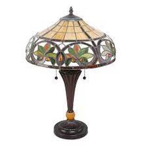 lot 34256 image: Tiffany style sunrise table lamp 1 only