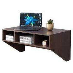 lot 34296 image: Copper Grove Rocksound Computer Desk with 3 Upper Compartments- Retail$119.99 brown