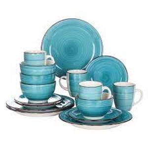 lot 34324 image: vancasso Bella 16-Piece Vintage Stoneware Dinnerware Set for 4