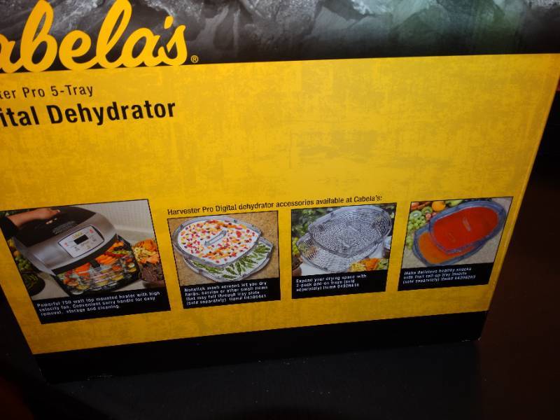 Cabela's Harvester Pro 5 Tier Tray Digital Dehydrator 54-1366 for