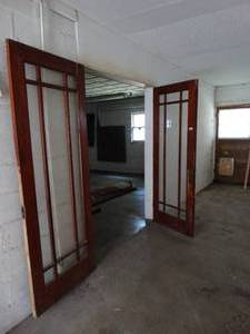 lot 38023 image: Pair of French Doors with Glass Inserts