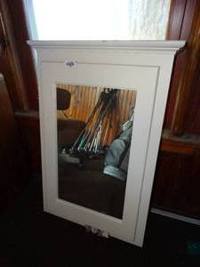 lot 38154 image: Bathroom Vanity Mirror with Storage
