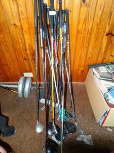 lot 38158 image: Lot of Assorted Golf Clubs