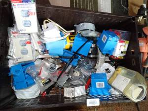 lot 38165 image: Lot of Misc. Electrical Hardware and Outlet Covers