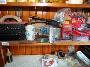 lot 38175 image: Lot of Sanding Discs, Car Radio, Digital Multi-Meter, Etc