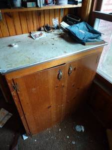 lot 38176 image: 2-Door Wood Cabinet
