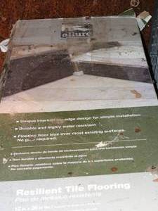 lot 38177 image: Box of Allure Resilient Tile Flooring Pattern 21181 Sierra