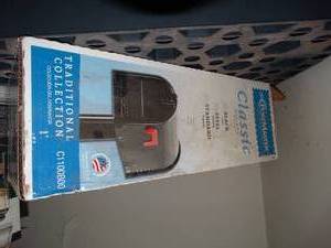 lot 38093 image: Black steel classic mailbox- New in box
