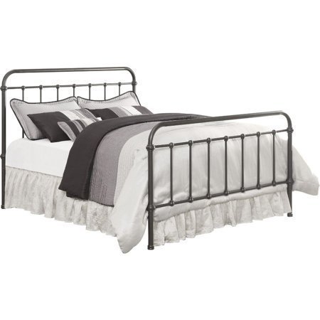 lot 12059 image: California King Metal Bed Dark Bronze