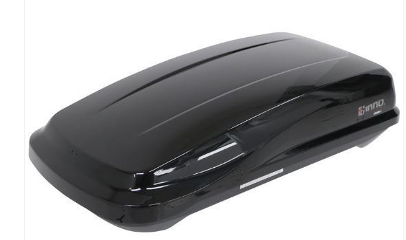 lot 30073 image: INNO BRA240BK Ridge Cargo Box - 8 Cubic FT (Gloss Black) MSRP $475.99