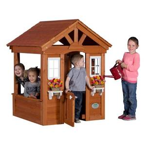 lot 19469 image: Backyard Discovery Columbus All Cedar Playhouse