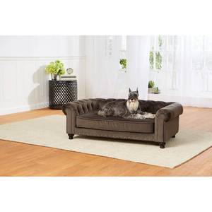 lot 19675 image: Enchanted Home Pet Wentworth Sofa - Charcoal Grey Velvet