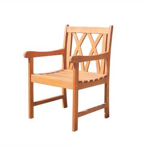 lot 19684 image: Surfside Eco-friendly Outdoor Hardwood Garden Arm Chair by Havenside Home- Retail$91.49