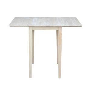 lot 19694 image: International Concepts Small Rectangular Drop-leaf Shaker-style Dining Table- Retail$102.99