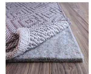 lot 19417 image: FiberSoft Extra Thick 100% Felt Rug Pad for All Floors - Grey- Retail$105.49