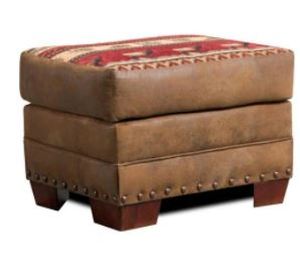 lot 19416 image: SIERRA LODGE OTTOMAN BROWN