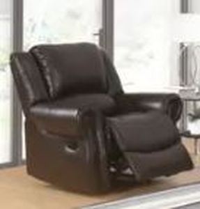 lot 19470 image: ABBYSON BRADFORD MANUAL BROWN RECLINING CHAIR