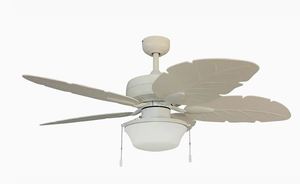 lot 19534 image: Harbor Breeze Waveport 52-in White LED Ceiling Fan (5-Blade)