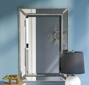 lot 19541 image: 24X36 METRO BEADED MIRROR