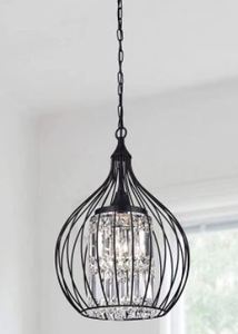 lot 19613 image: METAL ROUND 3-LIGHT BLACK FOYER ( 421-23102583-000-000)