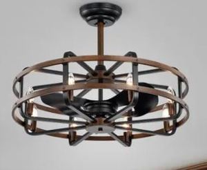 lot 19651 image: Carbon Loft Dassel 8-light 3-blade 29-inch Lighted Ceiling Fan- Retail$558.49