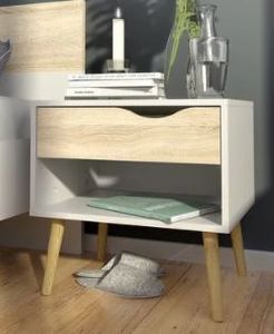 lot 19679 image: Carson Carrington Hjo 1-drawer Nightstand- Retail$84.99