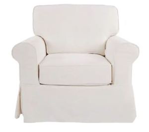 lot 19685 image: Ivory Porch & Den Zuni Arm Chair with Removable Slip Cover Retail $581.04 (Matches Lot #19548)