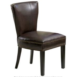 lot 19688 image: JACKIE BONDED LEATHER DINING CHAIR