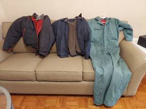 lot 1278 image: coveralls and 2 coats