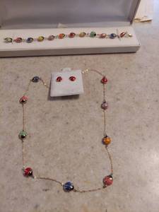 lot 1328 image: 3 Piece Jewelry - Ladybugs