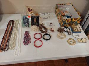 lot 1349 image: 2 containers of assorted Jewelry