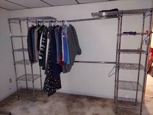 lot 1424 image: Metro Style Closet Shelves - No Contents - in Basement