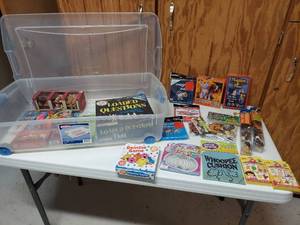 lot 5391 image: tote of toys and games