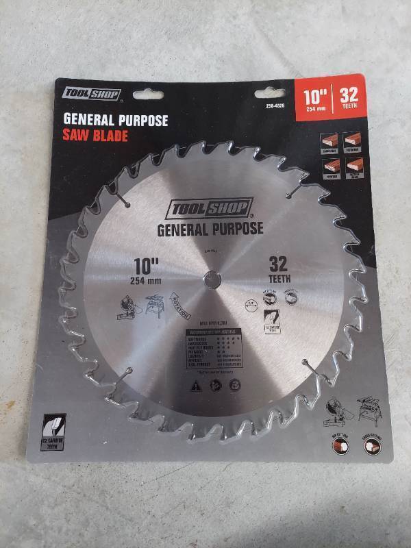 lot 7047 image: 10in General Purpose Saw Blade - X2 Carbide Teeth