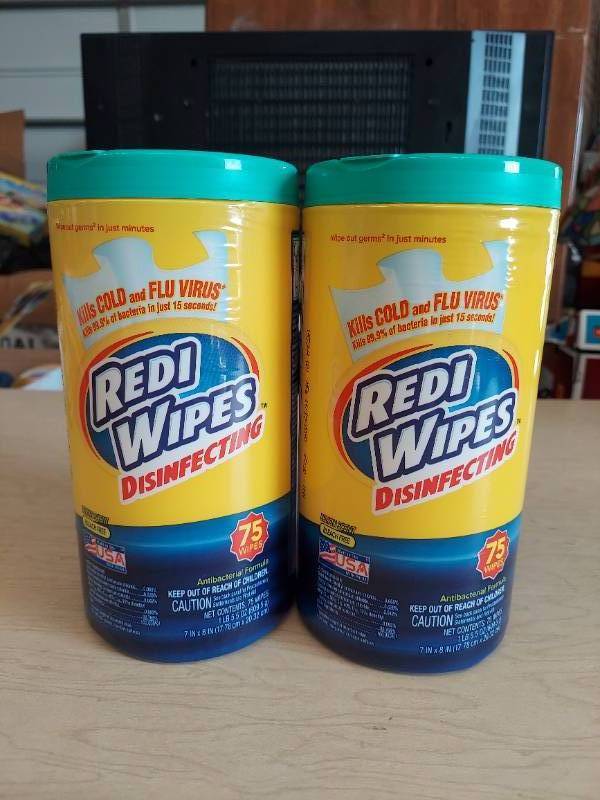 lot 7057 image: (2) Container Disinfecting Wipes