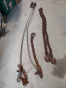 lot 2606 image: 6 ft chain and cable