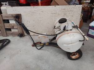 lot 2608 image: pull Behind Sprayer 15 gallon