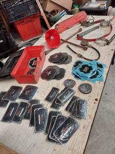 lot 2665 image: automotive tools and tire patches