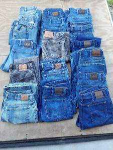 lot 1183 image: 16 pair jeans most appear 34x36